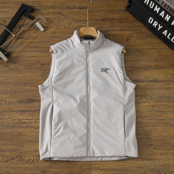 Arc'teryx Other - Arc'teryx - Grey and White Stand Collar Men's Vest M
